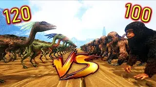 100 MESOPITHECUS VS 120 COMPYS! | Ark Battles | Thyro