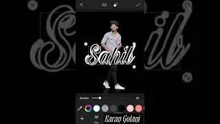 Glowing Stylish Name Photo Editing- Karan Golani