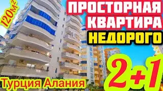 НЕДОРОГАЯ 2+1  ПРОСТОРНАЯ квартира в Алании ПОД КЛЮЧ недвижимость в Турции НА МОРЕ