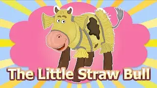 Fairy Tale in English - The Little Straw Bull Cartoon