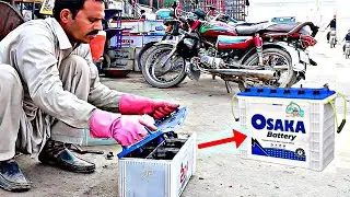 Restoration of a Completely Dead Battery || how to fix full damaged car battery #battery