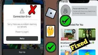 Fix Roblox Connection Error!! There was a problem reaching our servers (new process ) Il