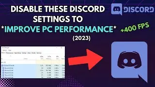 DISABLE THESE DISCORD SETTINGS TO IMPROVE PC PERFORMANCE (LOWER LATENCY AND FPS BOOST)