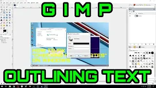 How to Outline Text in the GIMP