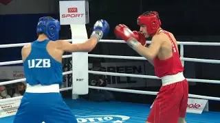 Kielce 2021 Semifinals (M69kg) ASHALAEV Cheerav (RUS) vs ABDULLAEV Alokhon (UZB)