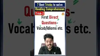 7 Best tricks to Solve Reading Comprehension | By Vishal Parihar 
