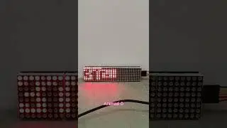 Clock Dot Matrix Signboard 32X8