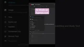 AI Mode on Typeset.com