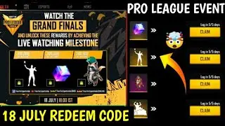 Rockie Pet Redeem Code | FFPL Grand Finals Live Watching Rewards | 18 July Redeem Code | Redeem Code