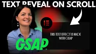 GSAP TEXT EFFECT ON LOAD -  Elementor Wordpress Tutorial Flex Container