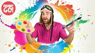 Kids Painting Ideas w/ Danny Go! 🎨/// Colors, Shapes, Animals + Counting