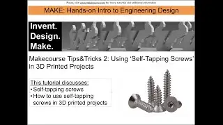 Tips&Tricks 2: Using Self-Tapping Screws in 3D Printed Projects