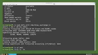 Linux Command Line (92) LVM pt2  - Add a File System and Remove LVM