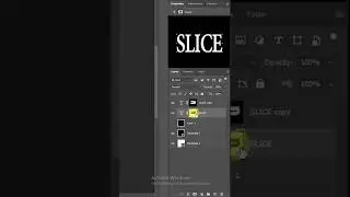 Sliced Text Effect in Photoshop | 