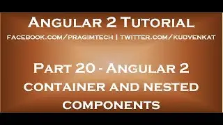 Angular 2 container and nested components