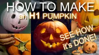 HOW TO MAKE an H1 PUMPKIN from HALLOWEEN and Michael Myers