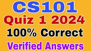 CS101 Quiz 1 Spring 2024||Cs101 Smester Quiz 1 2024||Cs101 Quiz no 1 2024|Cs101 Quiz 1 Solution 2024