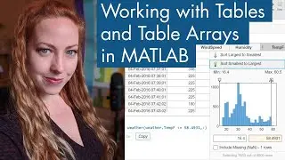 Working with Tables and Table Arrays in MATLAB