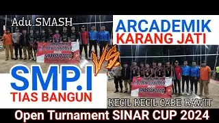 SPEAK KERAS SMPI TIAS BANGUN Vs ARCADEMIK KARANG JATI Voly ball sinar negeri cup #vollyball #tarkam