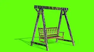 Green Screen Garden Swing