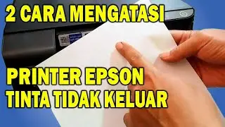 MENGATASI TINTA HITAM  - TINTA WARNA TIDAK KELUAR  PRINTER EPSON L1110, L3110, L3210, Dll.
