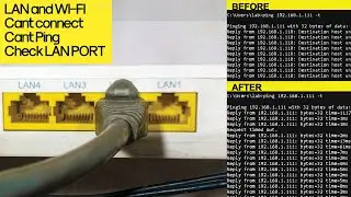 LAN WIFI not connect and cant Ping the same main WIFI router