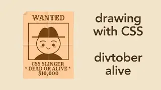 drawing with CSS: divtober - alive
