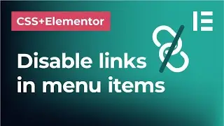 How to disable links from menu items in Elementor | Remove links and create subtitles in the menu