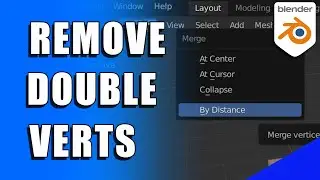 Remove Double and Overlapping Vertices in Blender (Merge by Distance) Micro Tip