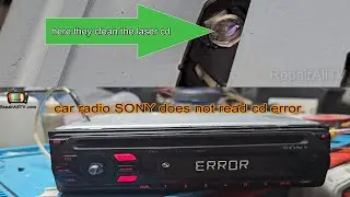 car radio SONY does not read cd error