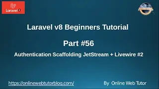 Learn Laravel 8 Beginners Tutorial #56 About Scaffolding Files - JetStream with Livewire Auth