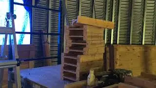 Adding Stairs and floor joists in Grain Bin House  -  E18