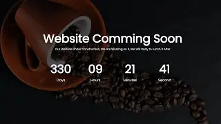 Coming Soon Website Using HTML CSS and JavaScript | Countdown Timer in JavaScript