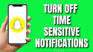 How To Turn Off Time Sensitive Notifications on Snapchat (EASY 2023)