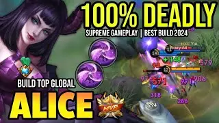 ALICE BEST BUILD 2024 | BUILD TOP GLOBAL ALICE GAMEPLAY | MOBILE LEGENDS✓