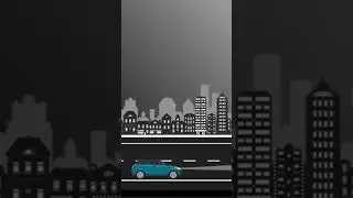 CSS Animation | CSS Car animation with background movement | Creative CSS Animation