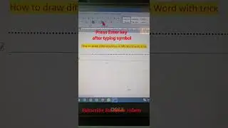 how to draw lines using tricks in MS word #shorts