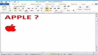 How to make apple logo on word using letters #shortsviral #shortvideo #shorts