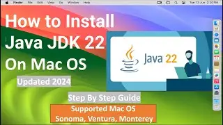 How to Install Java JDK 22 on macOS !! Updated 2024 !!