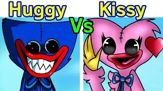 Friday Night Funkin Kissy Missy vs Huggy Wuggy Reanimated (Poppy Playtime) (FNF Mod/Hard/Horror)