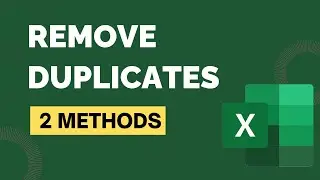 Remove DUPLICATES in Excel in 1 MIN