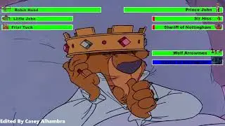 Robin Hood (1973) Final Battle with healthbars 1/2