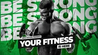 After Effects Template: Powerful Bodybuilding Fitness Blog Intro