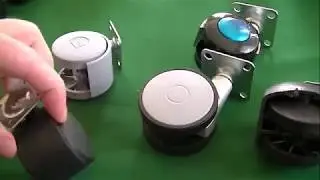 Мебельное колесо поворотное на площадке