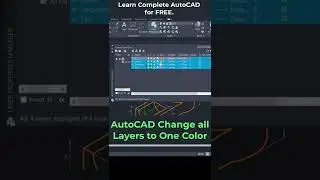 AutoCAD Change All Layers to One Color