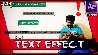 Text message chat Animation - After Effects tutorial