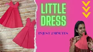 DIY Paper Dress in 2 minutes/ How to make super easy Paper Dress in 2 minutes