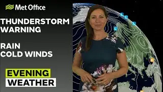 08/10/24 – Thundery showers for some  – Evening Weather Forecast UK – Met Office Weather