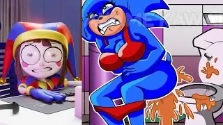 Pomni React to SHIN SONIC TAPES & The Amazing Digital Circus l Funny Animation