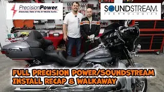 2014 Harley Davidson Ultra Limited with a Stage 4 Precision Power Soundstream Install and Walkaway!